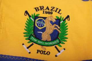 BRAND NEW KEVINGSTON BRAZIL TEAM POLO SHIRT SIZE S  