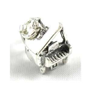 Design Visions 3 D Grand Piano 925 Sterling Silver Charm with Lobster 