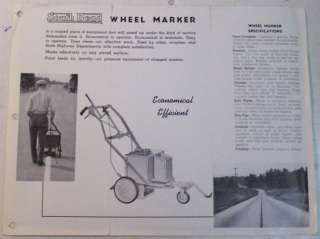 South Bend 1930s Traffic Line Markers Sales Brochure  