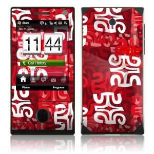 Swanky Red Design Protective Skin Decal Sticker for HTC Touch Diamond 