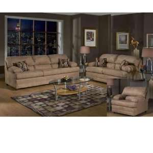   Bulldozer Burgundy Sofa, Loveseat and Chair Set 6525 SLC Home