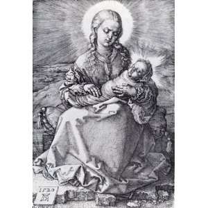     24 x 34 inches   Madonna With The Swaddled Infant