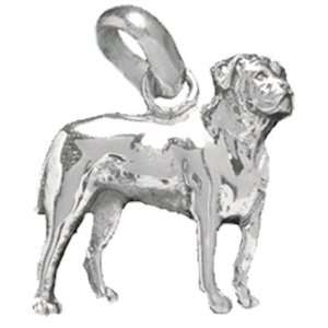 Powerful Bullmastiff Sterling Silver Canine Themed Charm 