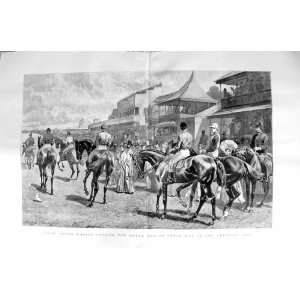  1887 Ascot Horses Racing Royal Box Jockeys Fine Art