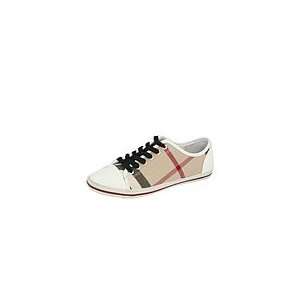  Burberry   Nova Check Sneakers (White)   Footwear Sports 
