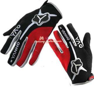 2012 Cycling Bike Bicycle FULL finger gloves Size M   XL RED  