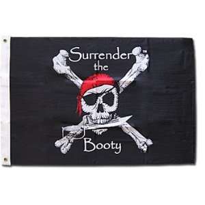  Surrender the Booty   2 x 3 Nylon Flag Patio, Lawn 