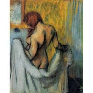  Oil Painting Woman with a Towel Edgar Degas Hand Painted 