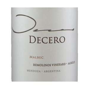  2009 Decero Malbec, Mendoza 750ml Grocery & Gourmet Food