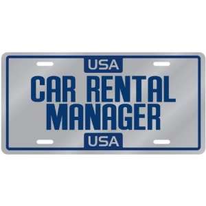  New  Usa Car Rental Manager  License Plate Occupations 
