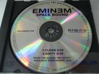 EMINEM   SPACE BOUND 2TRK TESTPRESS PROMO CD CS211 *FREE U.S. SHIPPING 