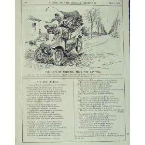  Motor Car Touring 1907 Caniveau Humorous Scene Print