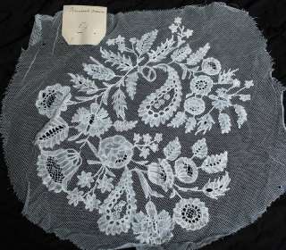 EARLY BRUSSELS BOBBIN & NEEDLE LACE BRIDAL CROWN  
