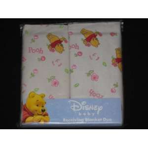   Winnie the Pooh Receiving Blankets ( Set of 2 in Package) Baby