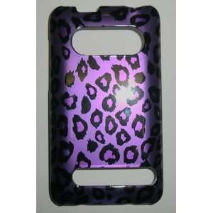  Purple with Black Leopard Pattern Hard Skin Back Only 