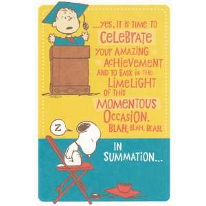  Graduation Card In Summation Hallmark Peanuts Health 
