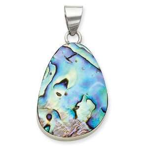  Pear Shaped Abalone Pendant in Sterling Silver Jewelry