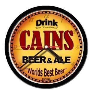  CAINS beer and ale cerveza wall clock 