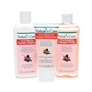  Natures Cure® Anti Acne Papaya Skin Care System Beauty