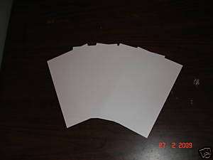 plain white sheet styrene 5 sheets 5X8 .020  