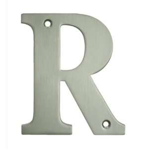 Deltana Door Hardware RL4R 4 Residential Letter R Solid Brass Antique 