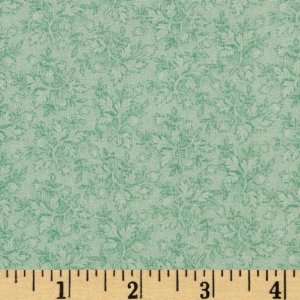 44 Wide Petite Floral Calicos Soft Green Fabric By The 