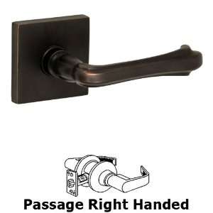  Right handed passage claw foot lever with square rose in 