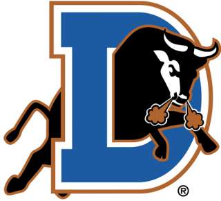 Durham NC Bulls Minors Minature Replica Batting Helmet & Logo Baseball 