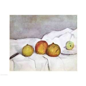  Fruit on a Cloth, c.1890   Poster by Paul Cezanne (24x18 