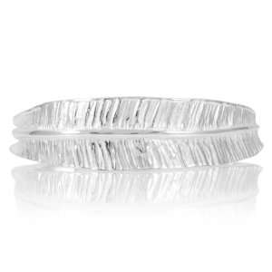  Camilas Leaf Bangle Fashion Bracelet   Sterling Silver 