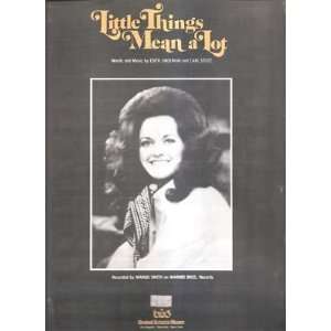  Sheet Music Little Things Mean A Lot Margo Smith 199 