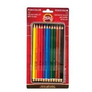  Koh i noor Polycolor 12 Pencil Tin Set Arts, Crafts 