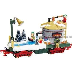   Holiday Skating Water Tank Car (w/2 pieces of track) Toys & Games