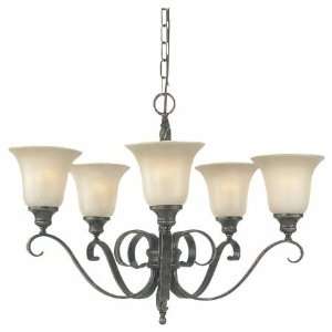  Urban Colonial Chandelier in Peruvian Bronze