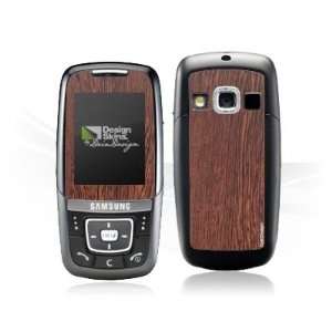   Skins for Samsung D600   Nussbaum dunkel Design Folie Electronics