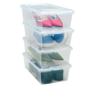 12 Stackable Shoe Boxes Shoe Storages Organizer MCB SS  