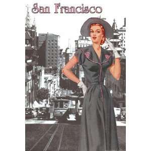   Buyenlarge San Francisco Walking Dress II 20x30 poster