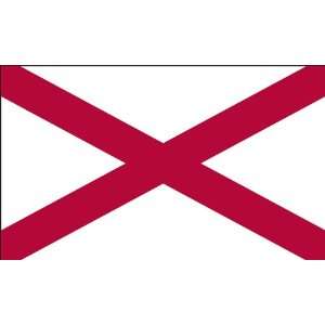  5 x 8 5x8 FT AL Alabama Flag Sewn Stripes SolarMax Nylon 