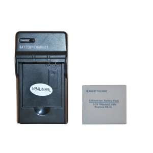  GPK Battery & Charger for Canon Powershot Sd30 Sd40 Sd200 