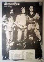 STATUS QUO   ALBUM HELLO, UK TOUR, POSTER SIZE AD 1973AD/ADVERTISEMENT 