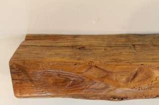 347 hand hewn barn beam mantel shelf, 1800s Pine wormwood 56 wide 
