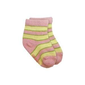  Organic Rose Striped Socks   Infant Baby