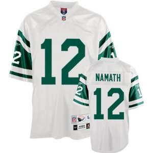 Joe Namath White Reebok NFL EQT Replithentic 1968 Throwback Youth New 
