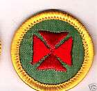 first aid cadette girl scout badge maltese red cross one