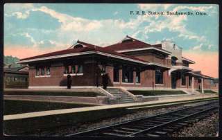 OH, Steubenville, Train in P.R.R. Station, 1914  