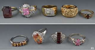 Gold Plated & Sterling Silver Rings Various Styles & Sizes  