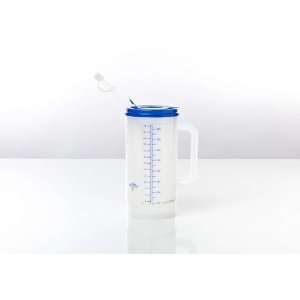 Insulated Carafes/ Accessories 32 oz, Clear with Graduations, Blue Lid