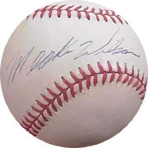 Mookie Wilson Autographed Baseball   Autographed Baseballs  