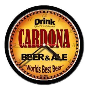  CARDONA beer and ale cerveza wall clock 