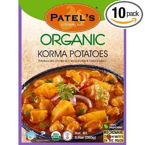 Patels Organic Korma Potatoes , 9.9 Ounce Boxes (Pack of 10)  